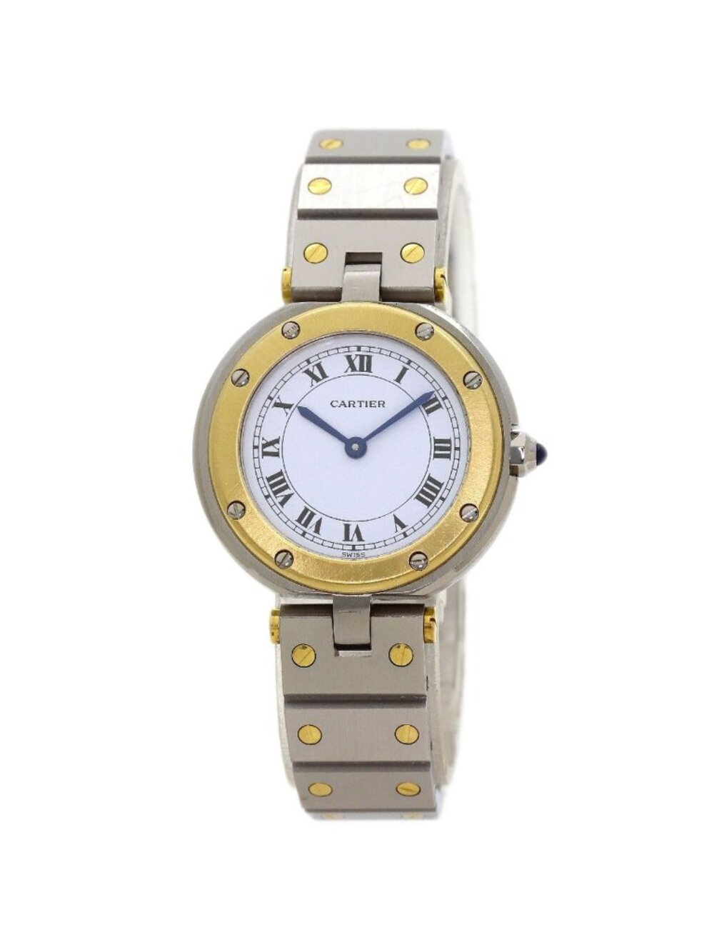 Cartier Santos Vendome SM Watch SS 18k Yellow Gold